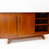 Danish teak highboard, 1960s