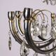 Antique brass and crystal chandelier, Italy, 1930s-40s.