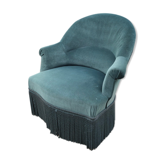 Emerald green toad armchair