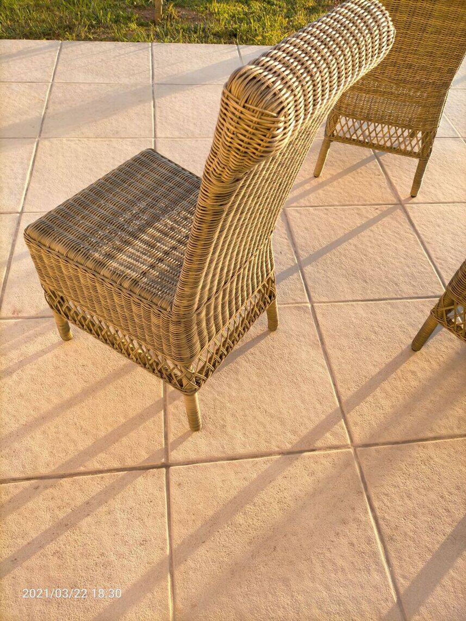 Chaise en rotin