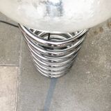 Floor lamp with spiral bulb from the German space age mid-century by Ingo Maurer for M-Design, 1960s.