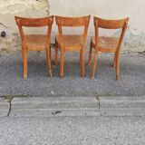 Set of 3 vintage bistro chairs