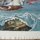 Lithograph by jean-pierre alaux (1925-2020) official painter of the navy