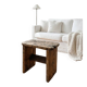Authentic antique milking stool in solid wood – Rustic charm & ro