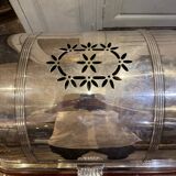 Silver-plated metal cutting trolley in the Louis XVI style