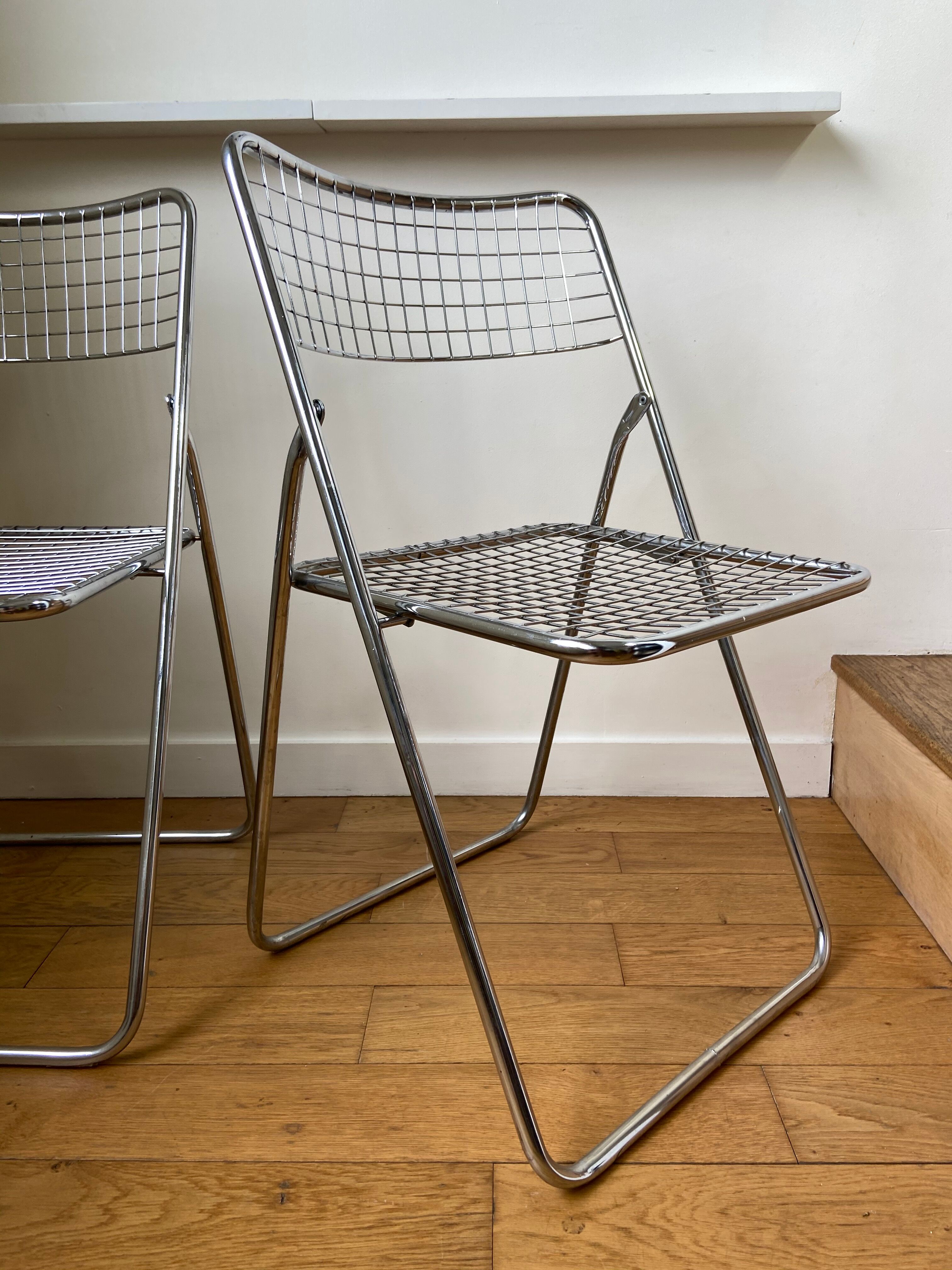 Pair of folding chairs "Ted Ned" by Niels Gammelgaard