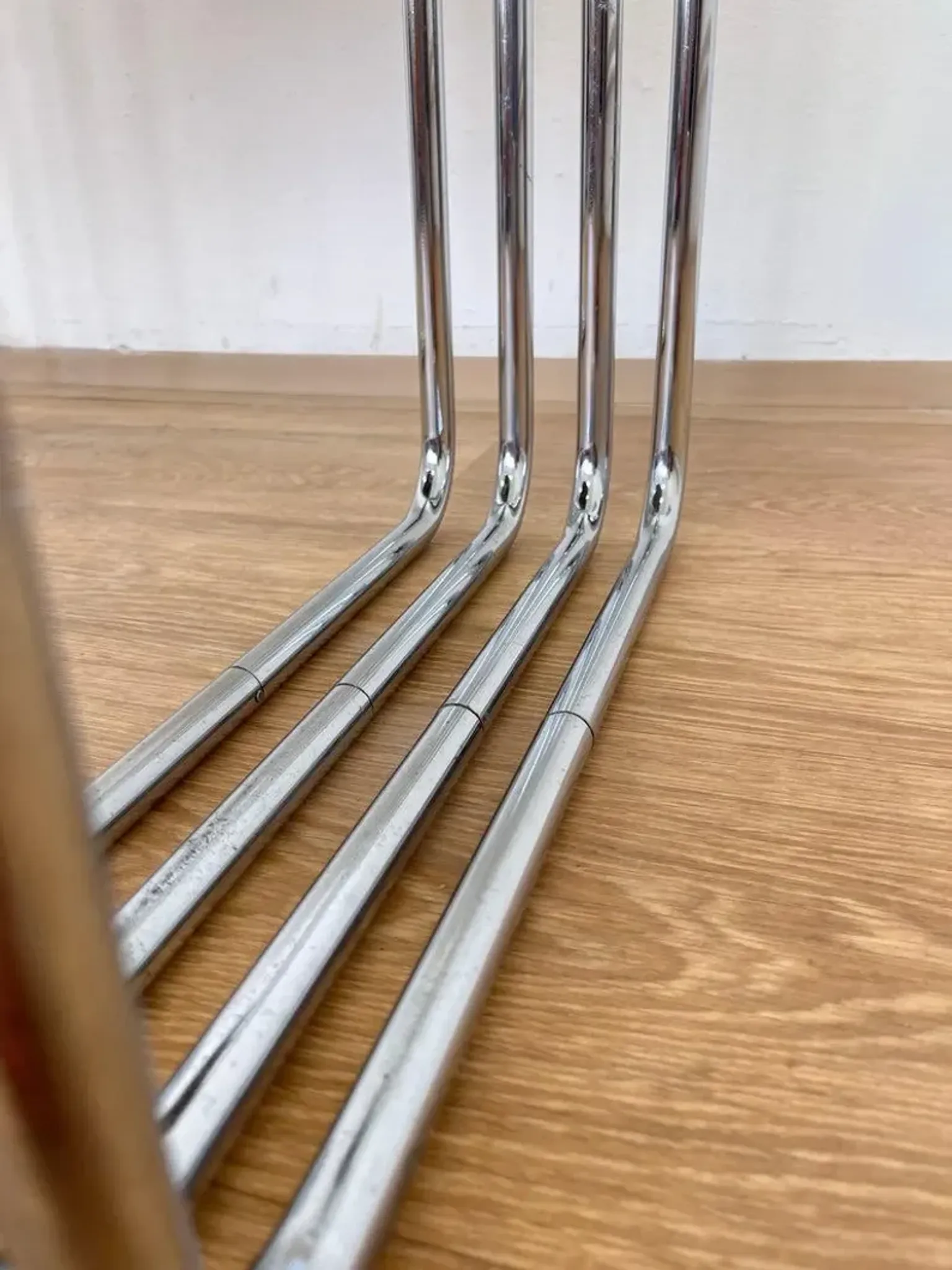Rare Bauhaus chrome Nesting Tables B9, Marcel Breuer-1940s