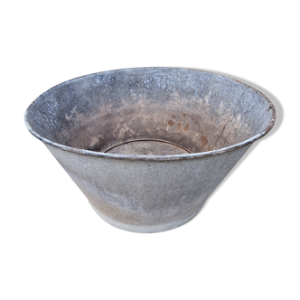 Bassine en zinc vintage