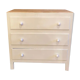 Commode bois brut & blanc craie