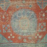 Antique Khotan rug Uyghur East Turkestan 1910