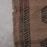 Vintage Turkish Oushak Rug Handwoven 42x402 cm