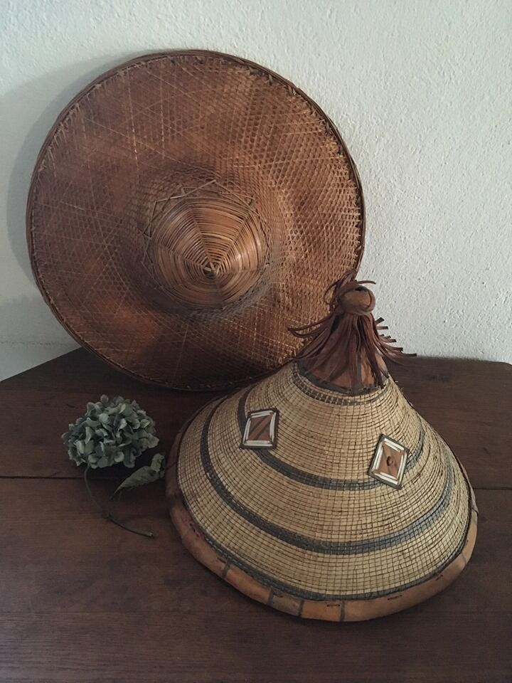 Asian hat in honey color