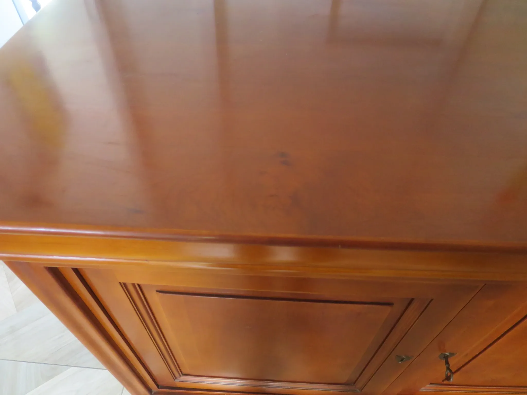 Louis Philippe buffet - 2 drawers - 2 doors - cherry wood - solid wood - dowelled