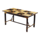 Adrien audoux & frida minet (20th century), dining table in stained rattan,