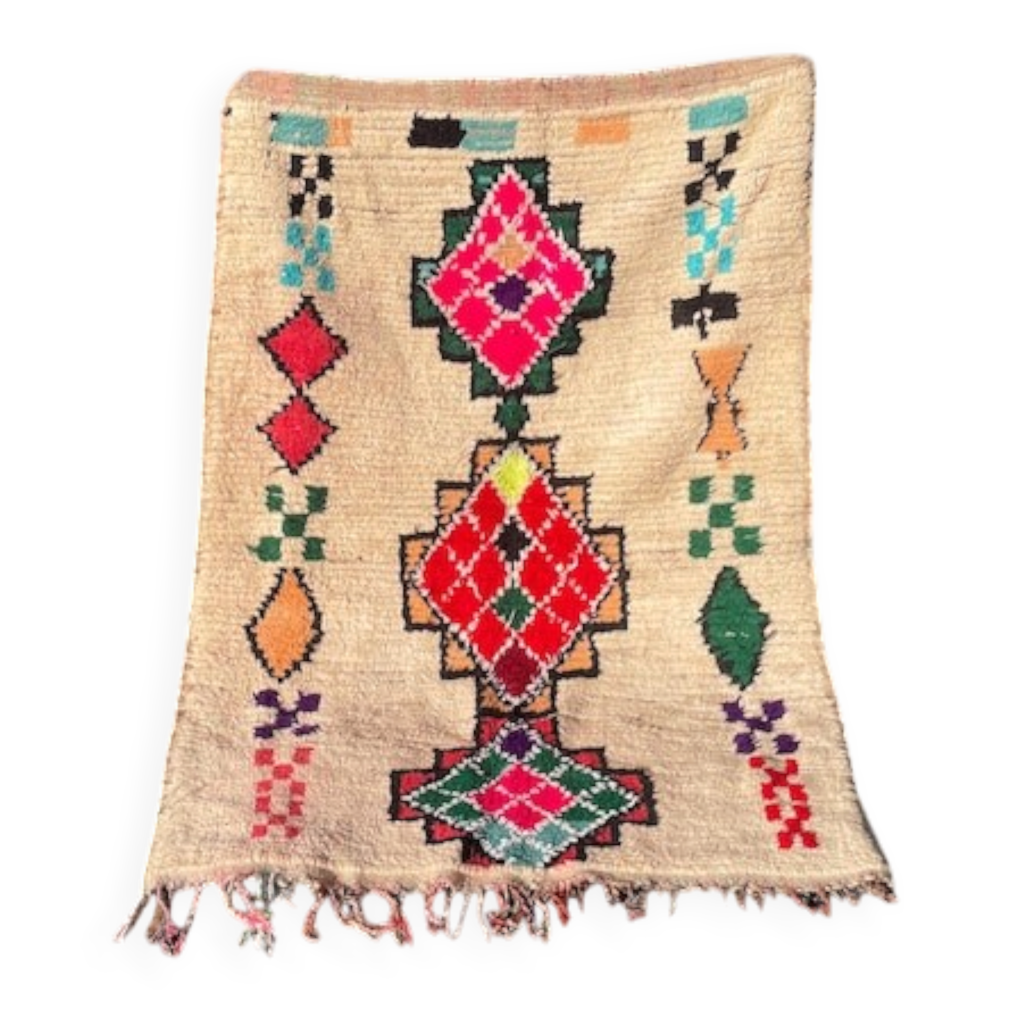 Berber wool rug decorated 200cm x 300cm