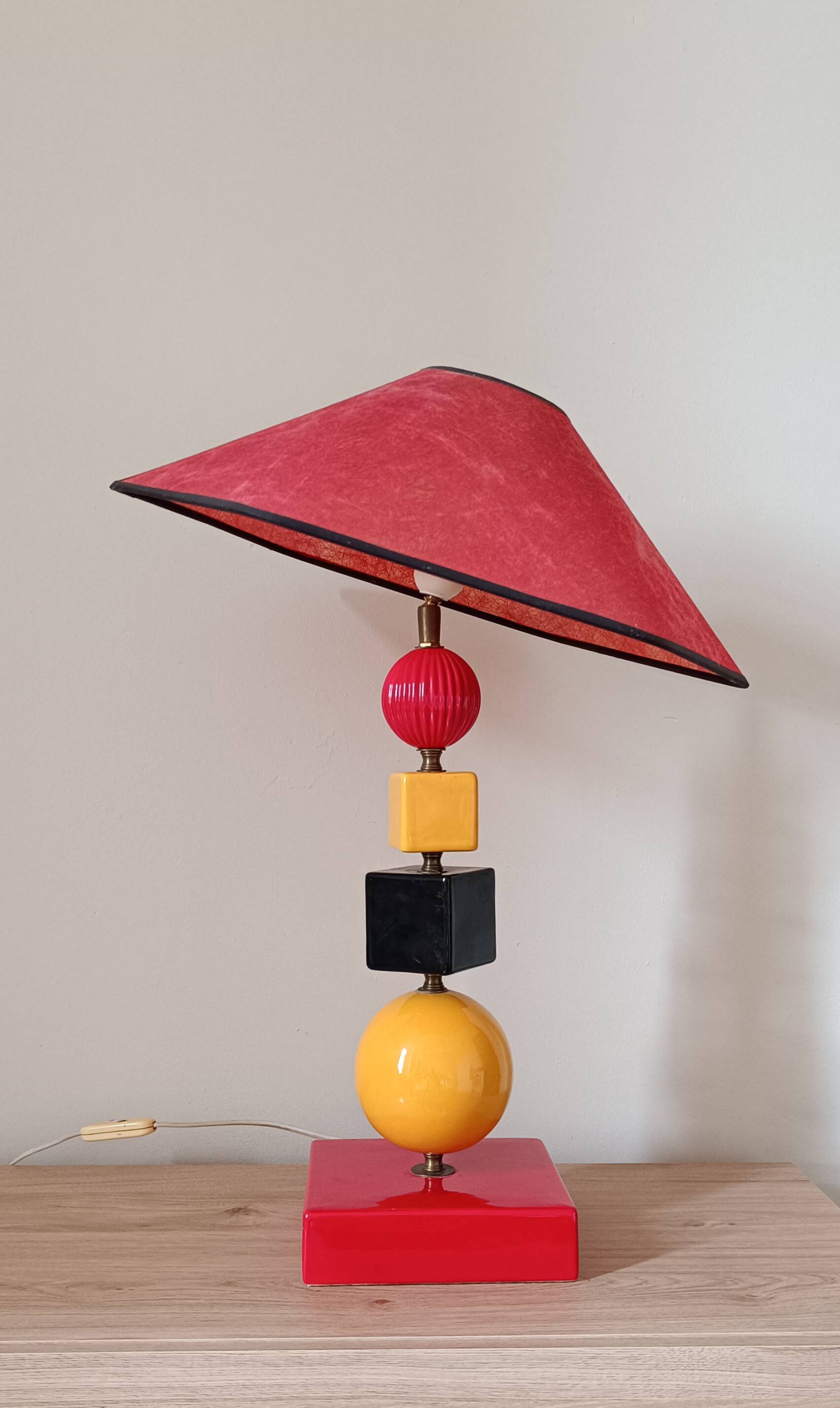 Vintage 80s colorful lamp