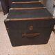 Antique vintage wooden travel trunk dating from the 1880s/1920s