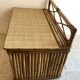 Vintage rattan and bamboo toy chest