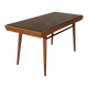 Table basse Tchécoslovaque 1960s, plateau verre noir