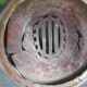 Cook old tile faience metal structure