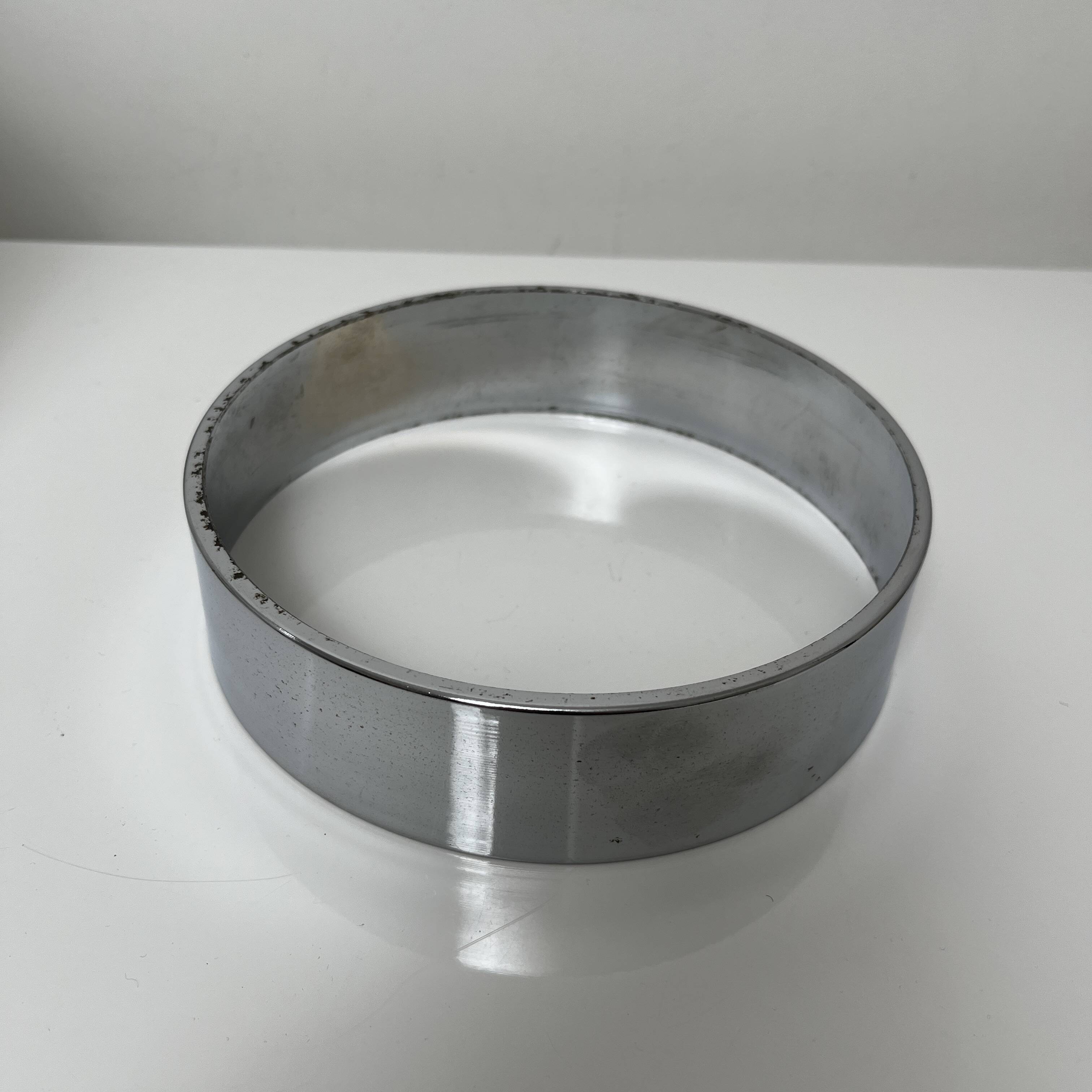 Lamp in chromed metal and blown Murano glass attributed to Mazzega Italy 197