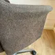 Vintage Mid-Century brown office chair with wheels from the 1970s.