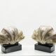 Pair of Italian lamps brass shell around 1960