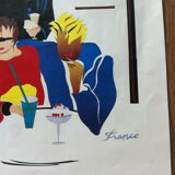 Poster of the years 70 Brasserie "Miocque" Deauville