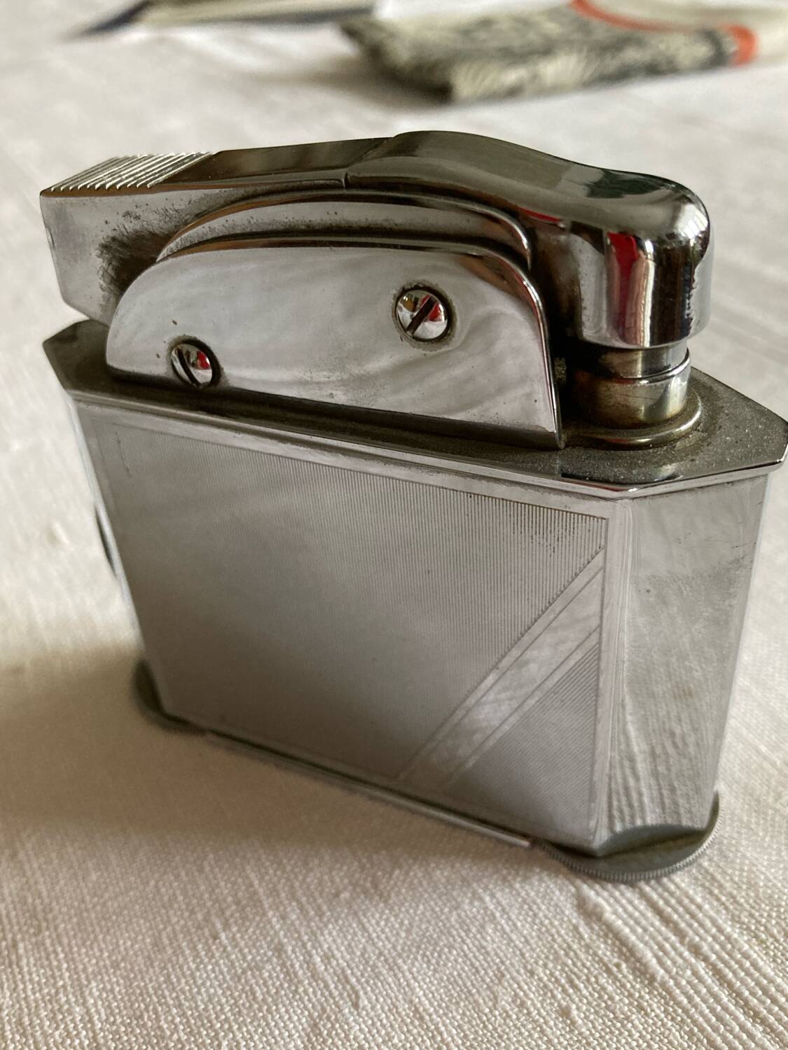 Myon table lighter, petrol-powered, 1950s