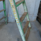 Wooden workshop folding stepladder