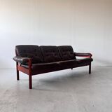 Three Seater Leather Sofa, 1970’s Sweden