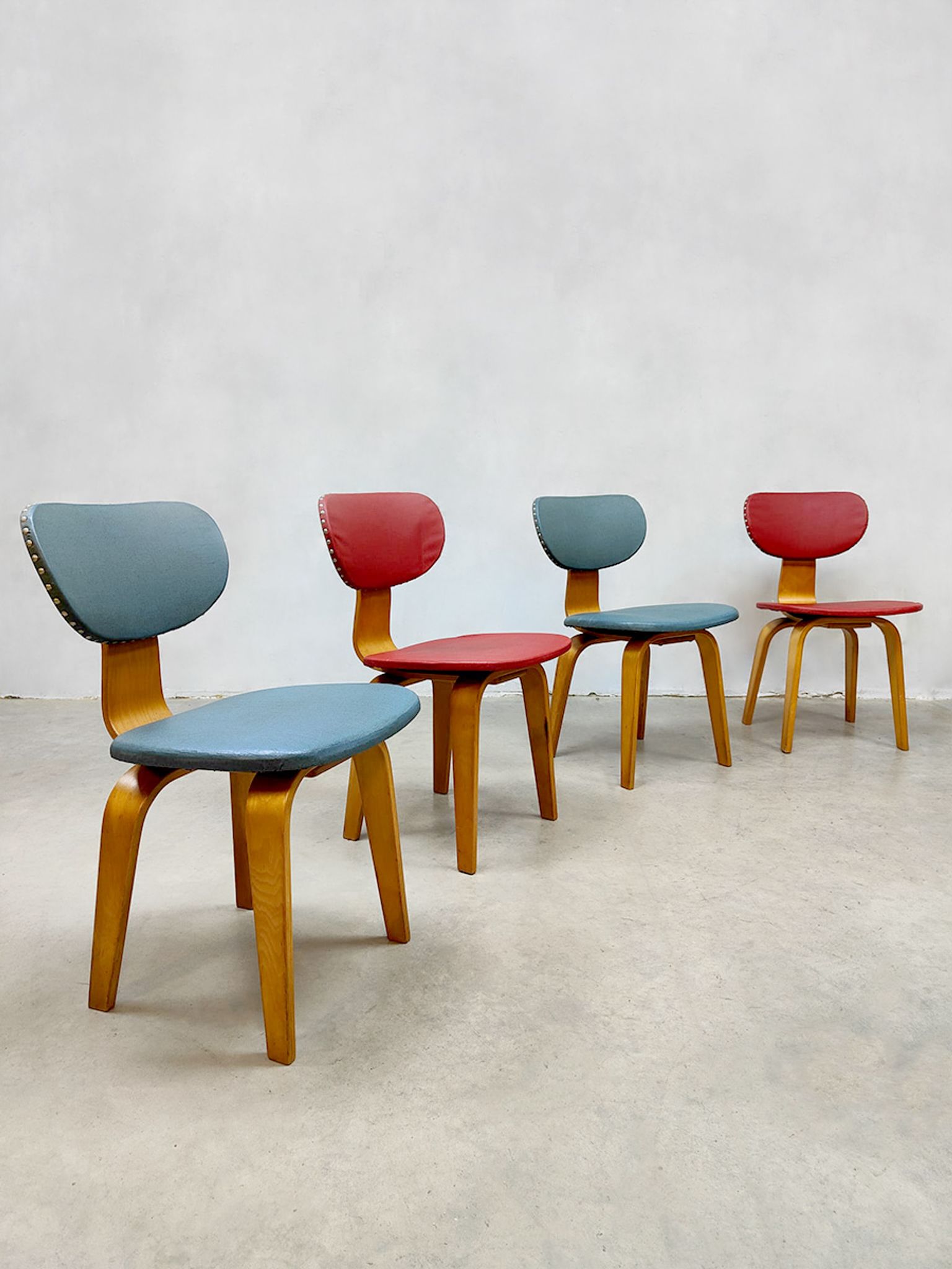 Chaises de salle à manger vintage design néerlandais Pastoe
