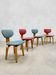 Vintage Dutch design dining chairs Pastoe
