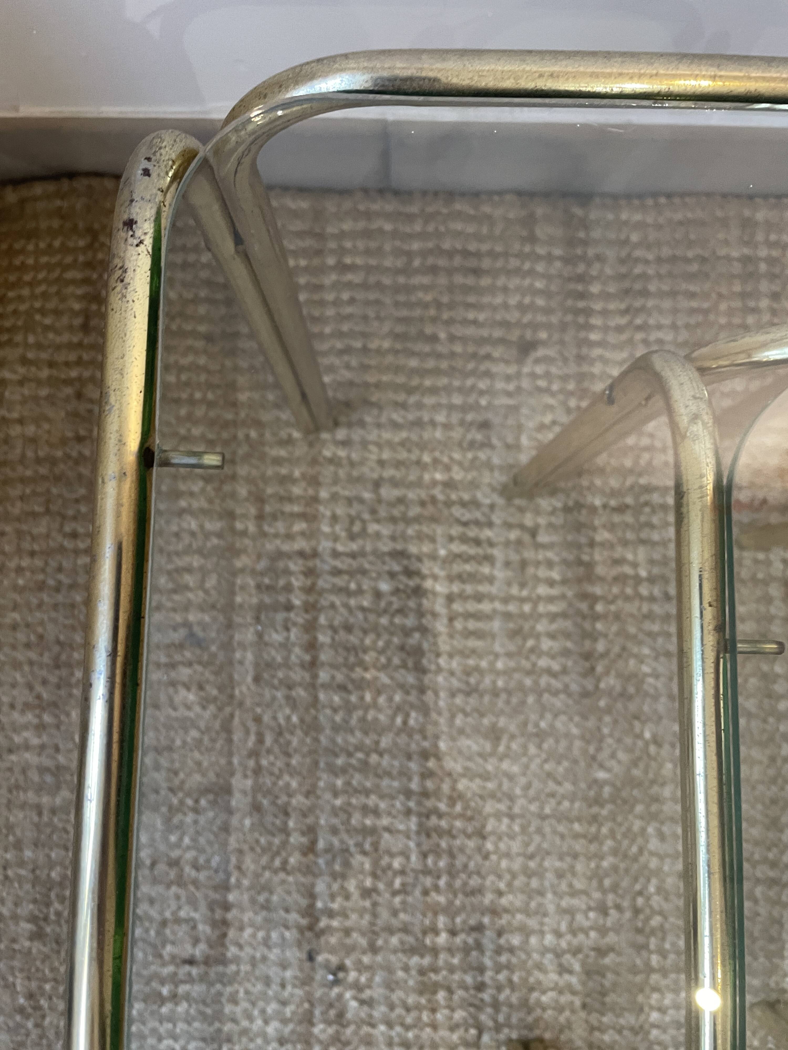 Set of 3 glass nesting tables