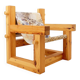 "Lincoln Rocca" armchair in solid pine by KRJST Studio – 21st century