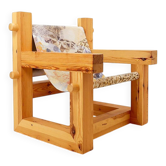 "Lincoln Rocca" armchair in solid pine by KRJST Studio – 21st century