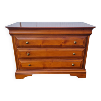 Commode Merisier 3 tiroirs