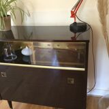 Vintage rolling bar cabinet