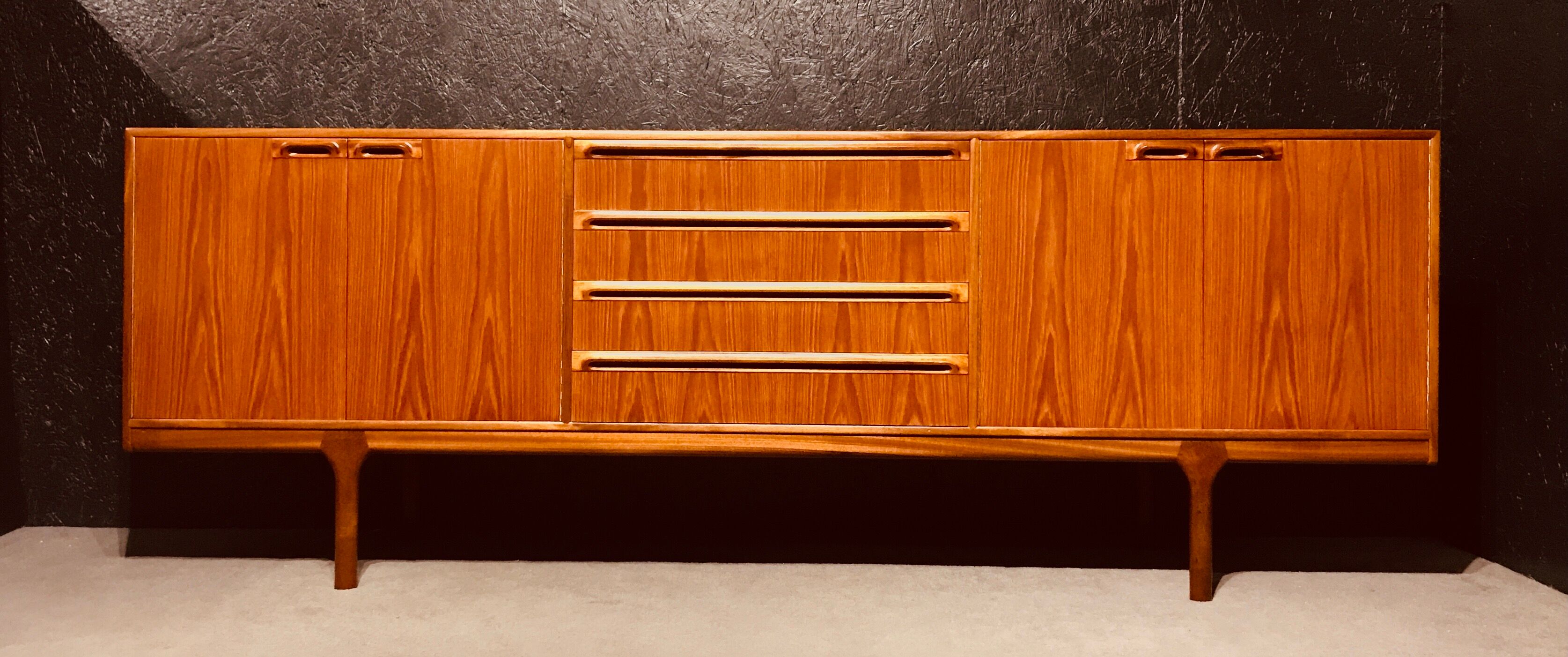 McIntosh teak sideboard by Tom Robertson, Dunbar collection, Scotland 1960.