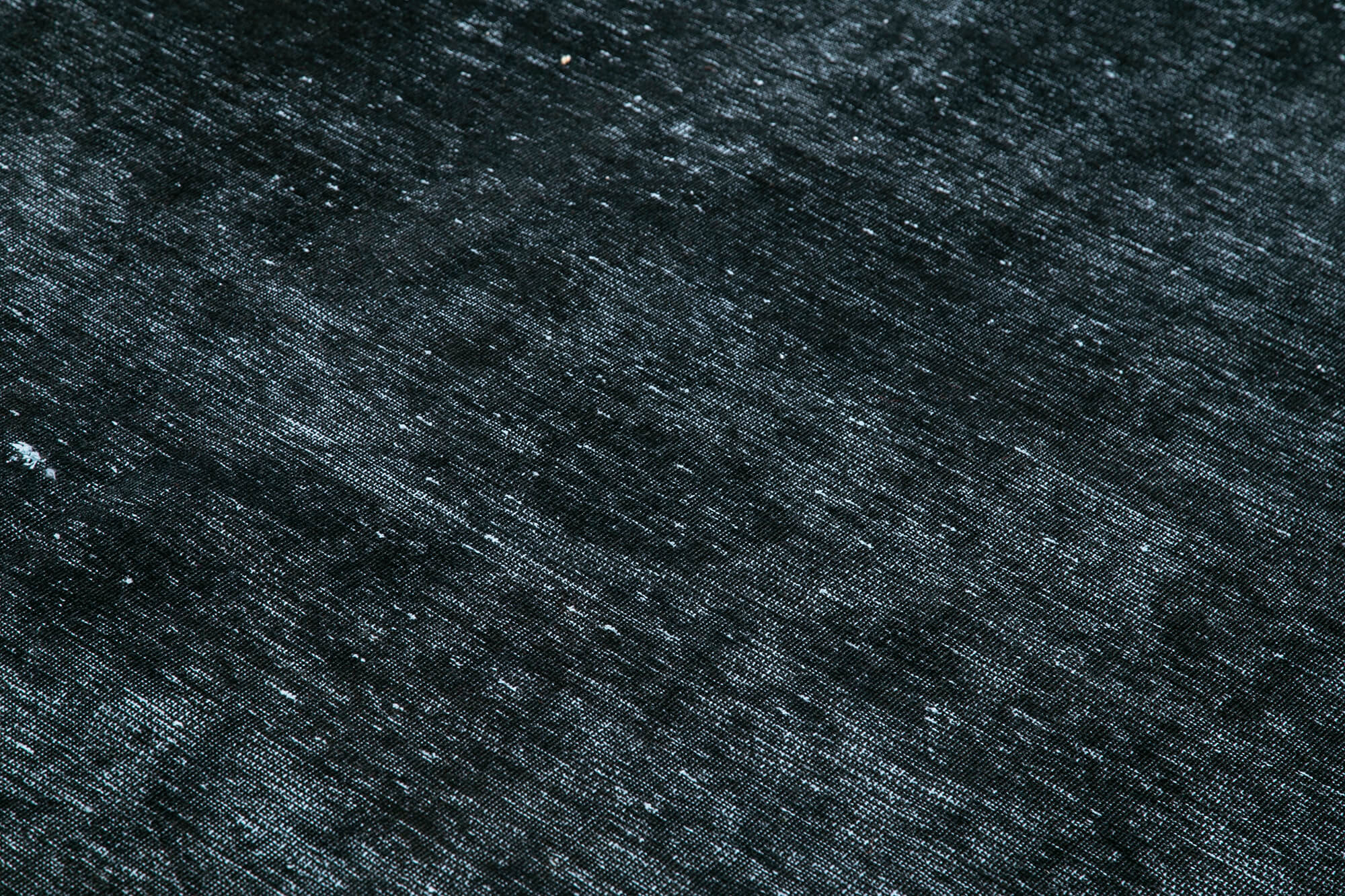 Handwoven persian overdyed 288 cm x 396 cm black wool carpet