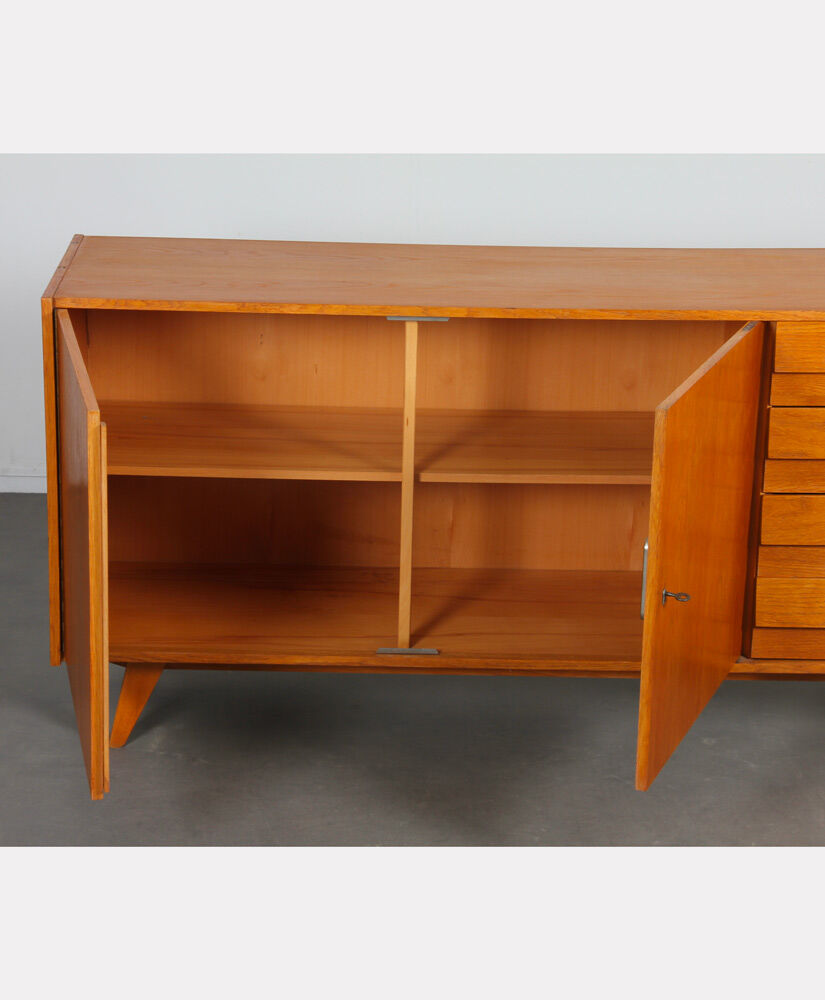 Wooden row by Jiroutek for Interier Praha, U-460, 1960