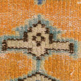 6x9 orange madallion oushak rug, 288x194cm
