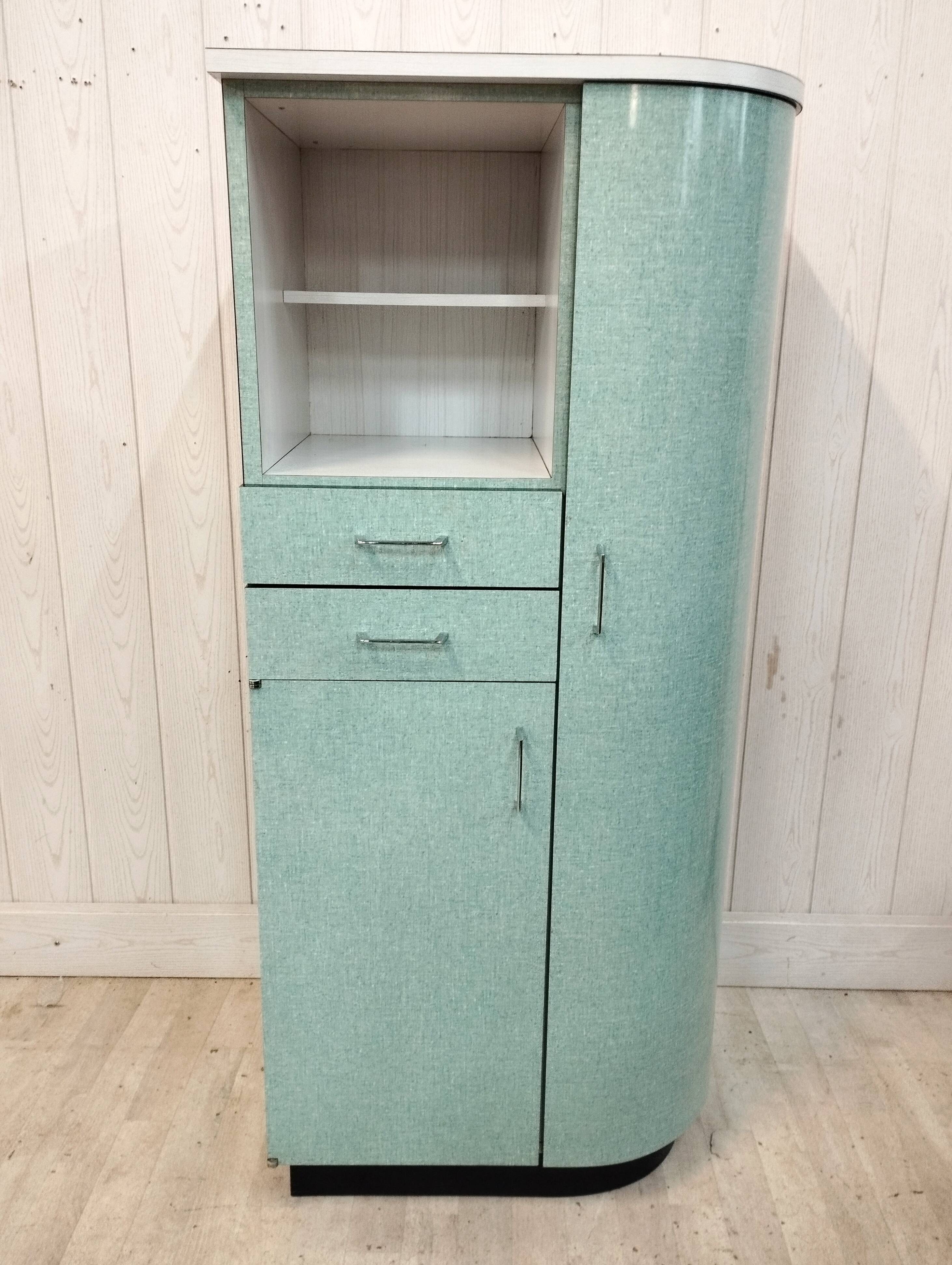Vintage buffet in green formica