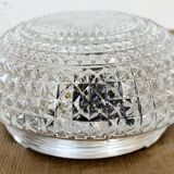 Vintage Glass Wall or Ceiling Light, 1970s