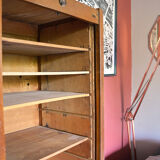 Notary triple curtain cabinet