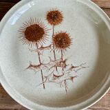 6 Sarreguemines “thistle” stoneware plates