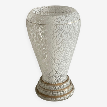 Vase in clichy glass art deco