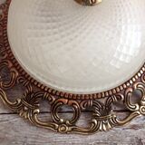 Glass and brass ceiling