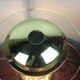 Vintage lamp with glass intensity dimmer and brass Italian design 1980'S