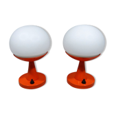 Space age table lamps bed side lamps, 1960’s